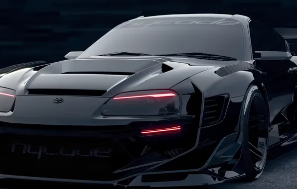 Car, Toyota, black cars, vehicle
