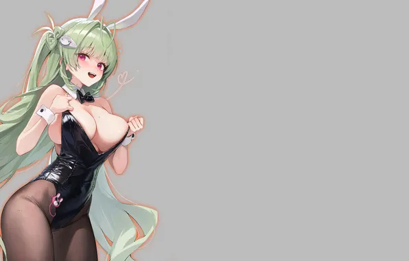 Kawaii, girl, hot, sexy, cleavage, boobs, rabbit, anime