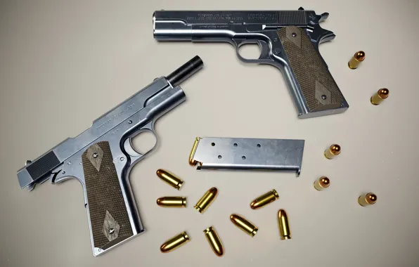 США, Colt 1911, Самозарядный пистолет, .045 ACP