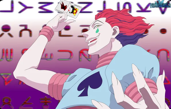 Фон, арт, парень, Hunter x Hunter, Охотник х охотник, Хисока