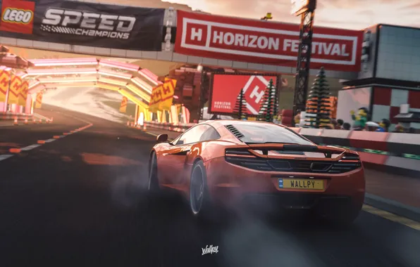 Картинка McLaren, Microsoft, MP4-12C, game art, Forza Horizon 4, by Wallpy