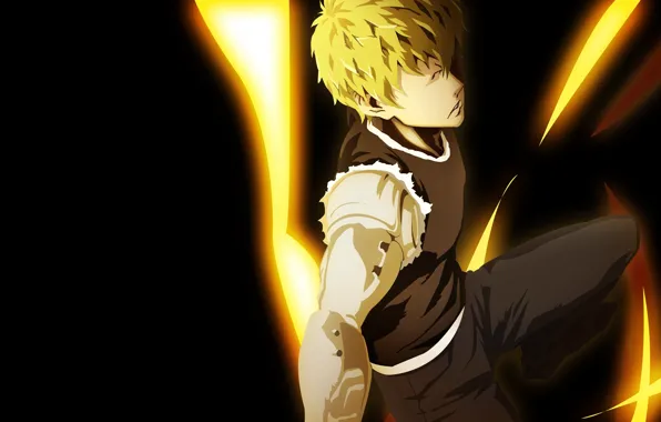 Anime, manga, cyborg, strong, One Punch Man, Genos, japonese