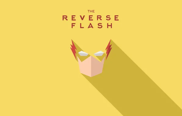 Картинка надпись, yellow, желтый текст, Reverse Flash, обратный Флэш