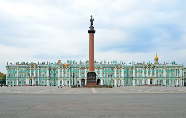 Площадь, Санкт-Петербург, памятник, Россия, Зимний Дворец