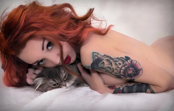 Кошка, девушка, Valerie