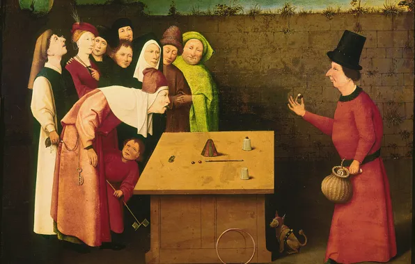 Картинка Фокусник, 1475-1480, Иероним БОСХ