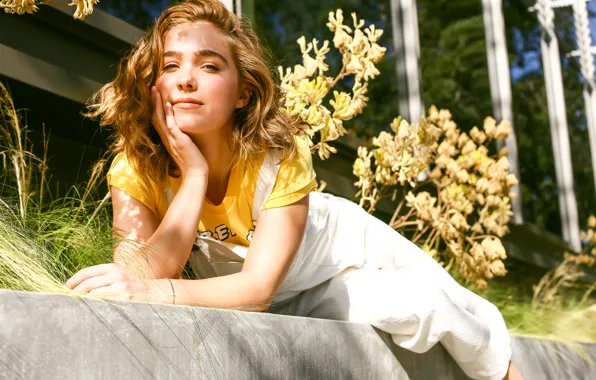 Актриса, шатенка, фотосессия, 2016, LADYGUNN, Хейли Лу Ричардсон, Haley Lu Richardson, Aubrey Devin