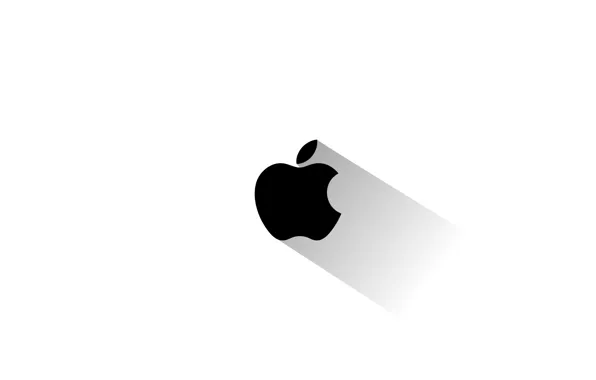 Apple, минимализм, логотип, эмблема