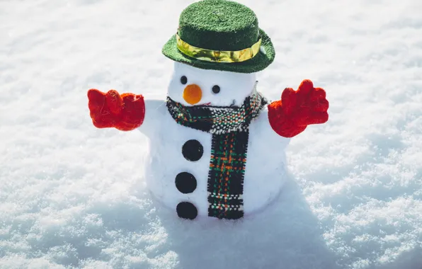 Картинка снеговик, Xmas, Новый Год, snow, снег, зима, Merry Christmas, happy