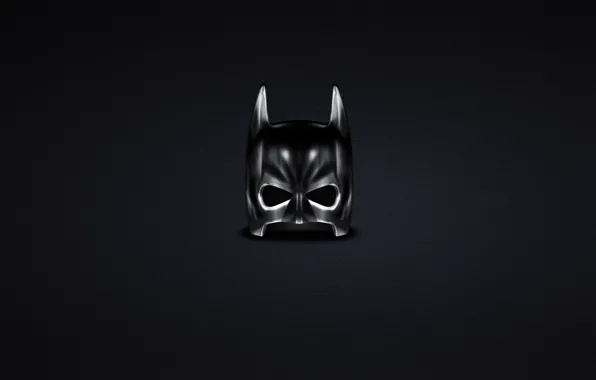 Темный, минимализм, маска, Бэтмен, Batman, комикс
