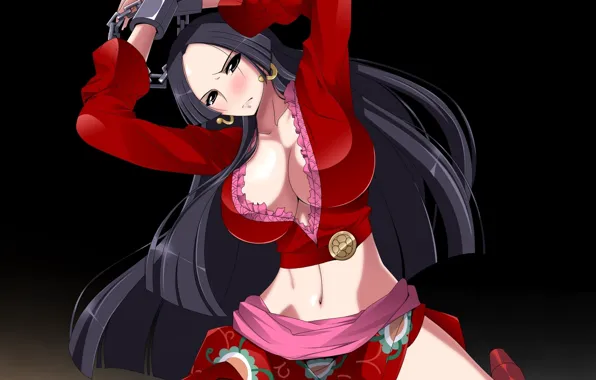 Girl, sexy, game, snake, One Piece, dress, pirate, boobs
