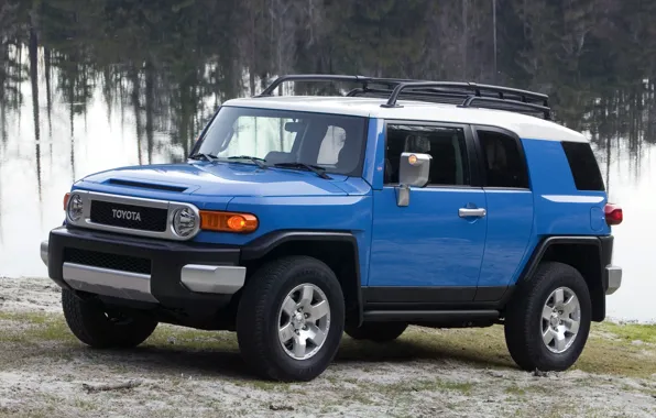 Синий, Япония, Машина, Обои, Джип, Japan, Toyota, Car