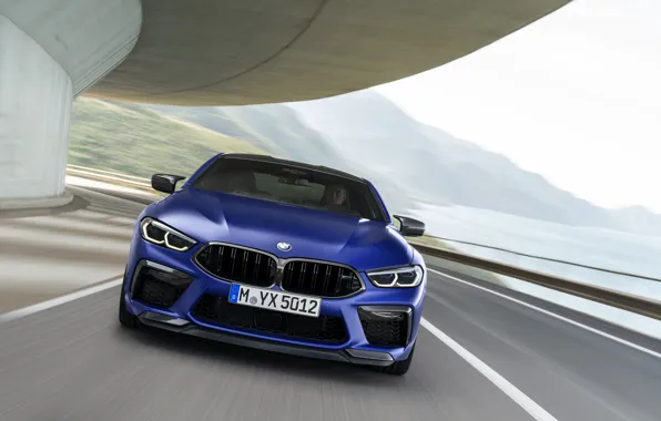 Купе, BMW, спереди, в движении, 2019, BMW M8, M8, M8 Competition Coupe