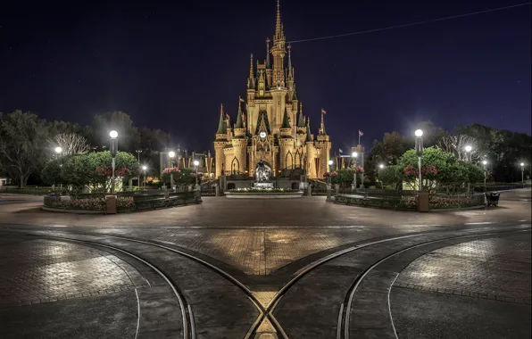 Картинка парк, замок, photo, photographer, Disneyland, Greg Stevenson, диснейленд