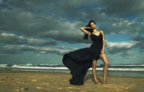 Море, лето, девушка