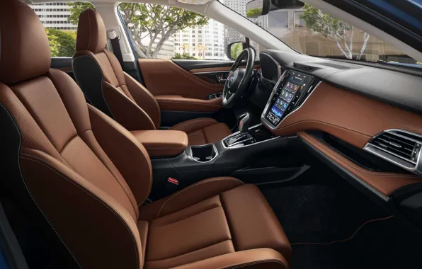 Картинка интерьер, сиденья, торпедо, Subaru Legacy, 2022