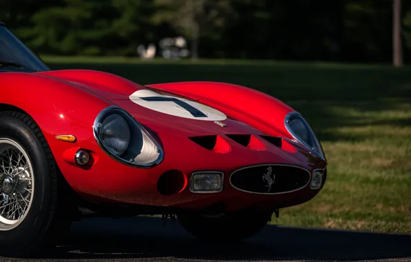 Картинка Ferrari, close-up, front, 1962, 250, Ferrari 250 GTO, Ferrari 330 LM