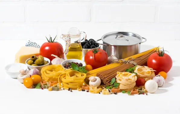 Грибы, масло, яйца, сыр, кастрюля, перец, овощи, помидор
