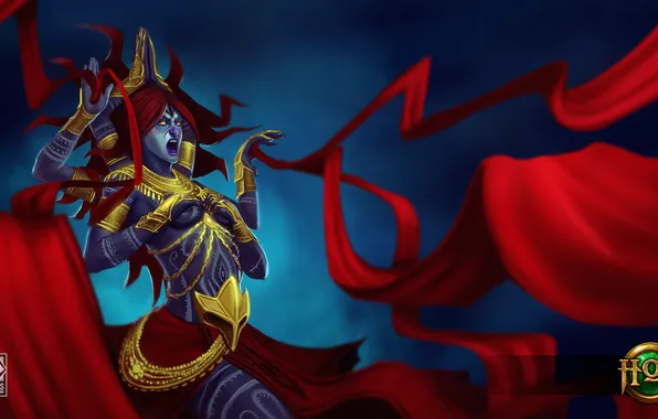 Руки, арт, Heroes of Newerth, Defiler, Chaos Realm Kali