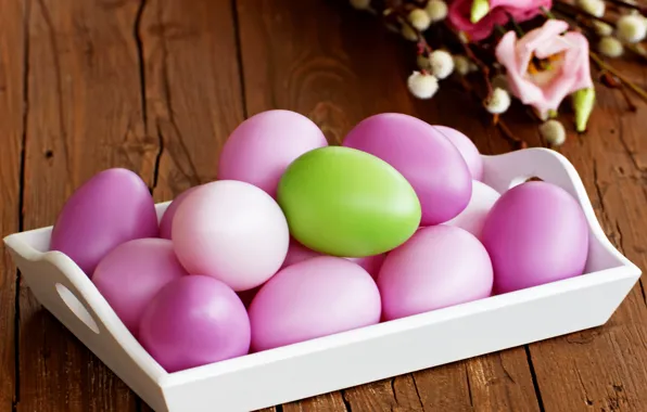 Яйца, весна, Пасха, разноцветные, Easter, Holidays, Eggs