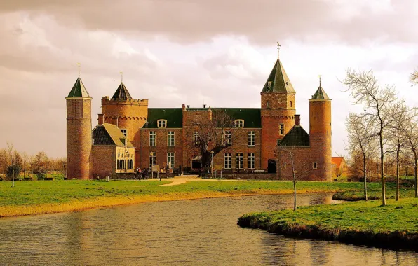 Holland, Голландия, старый замок