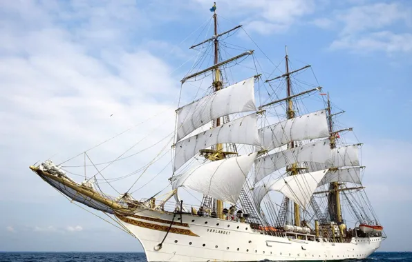 Картинка море, корабль, парусник