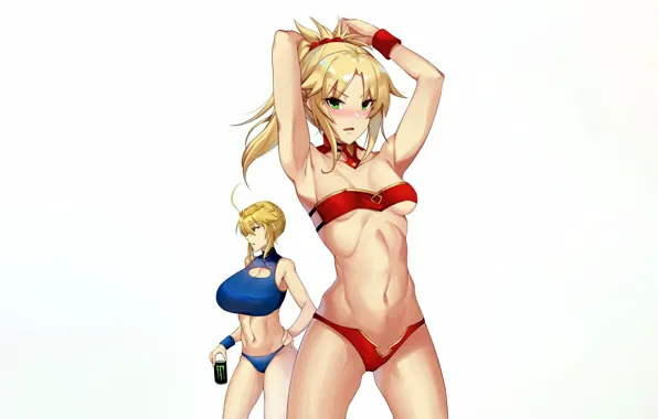 Girl, sexy, bra, cleavage, green eyes, long hair, boobs, anime