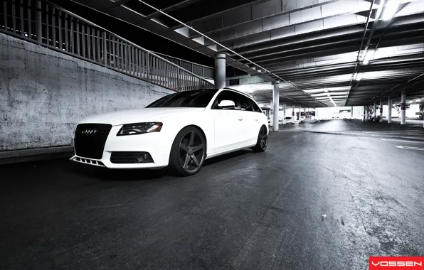 Audi, White, Vossen