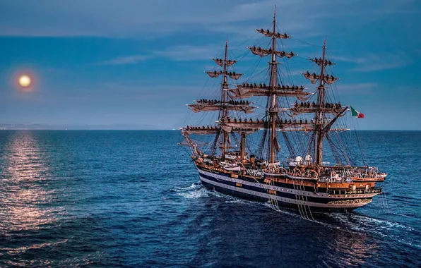 Парусник, такелаж, Amerigo Vespucci