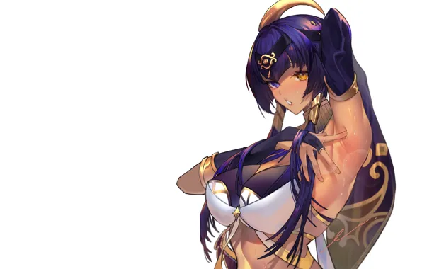 Girl, sexy, boobs, anime, babe, oppai, tan, tanned