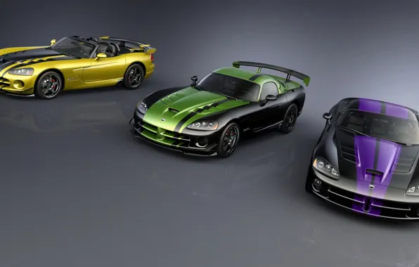 Картинка car, Dodge, supercar, Viper, convertible, fast, Dodge SRT Viper GTS, aggressive design