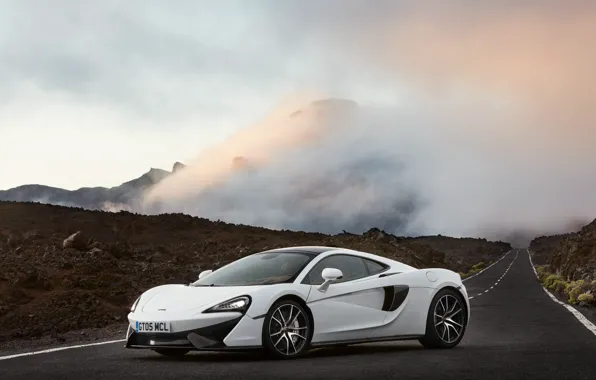Картинка белый, McLaren, суперкар, white, автомобиль, auto, 570GT