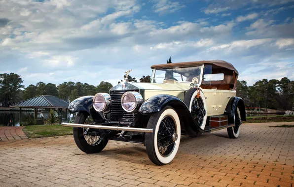 Картинка небо, Rolls-Royce, передок, Роллс-Ройс, 40/50, Silver Ghost, 1923, Pall Mall Tourer