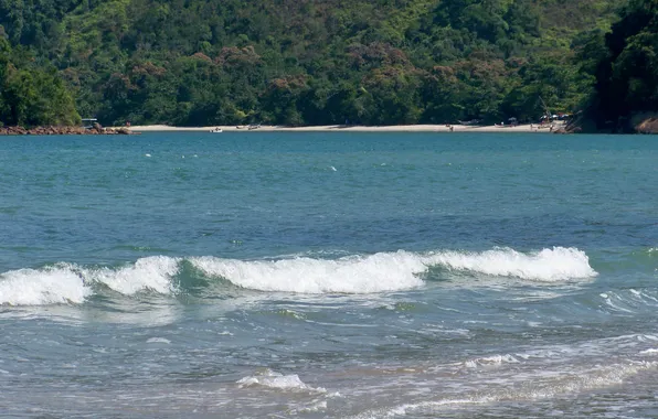 Brazil, Ubatuba, Estaleiro Beach