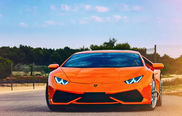 Lamborghini, оранж, Huracan