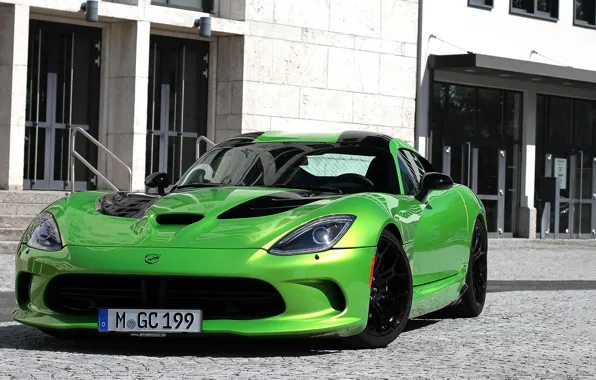 Картинка green, viper, dodge, geigercars