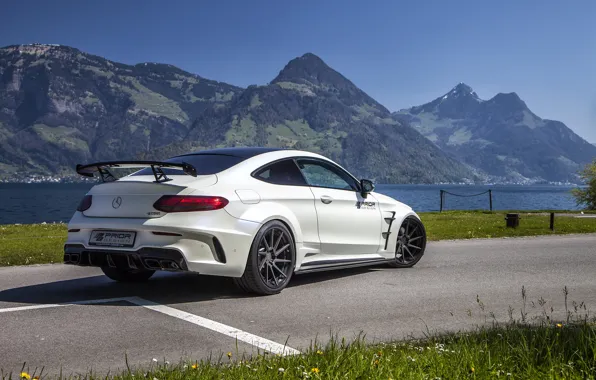 Горы, Mercedes-Benz, вид сзади, AMG, Coupe, G63, Widebody, Prior-Design