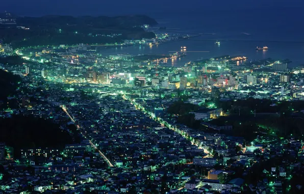 Картинка город, япония, хоккайдо