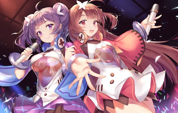 Girl, sexy, long hair, brown hair, boobs, anime, beautiful, pretty