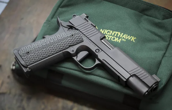 Пистолет, оружие, фон, 9mm, Nighthawk
