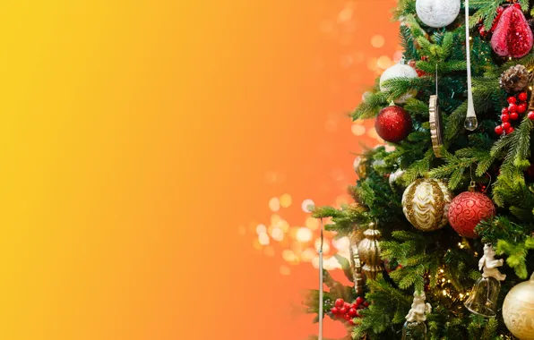 Шарики, фон, шары, Рождество, Новый год, ёлка, ёлочные украшения