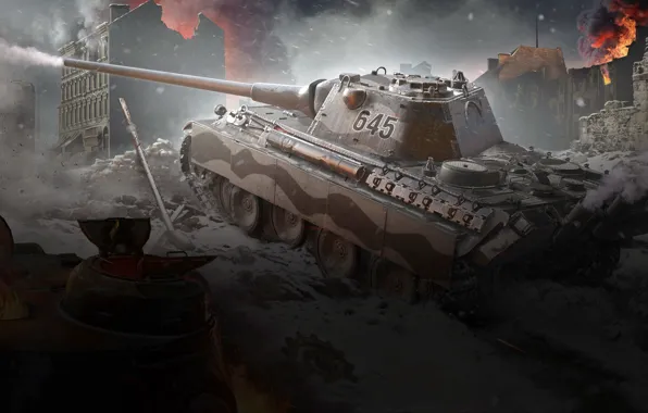 World of tanks, Panther II, немецкий средний танк периода Второй мировой войны, МИР ТАНКОВ, Schmalturm