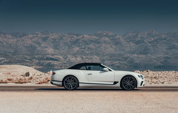 Белый, Bentley, кабриолет, мягкий верх, 2019, Continental GT Convertible