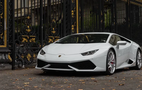 Lamborghini, white, Huracán