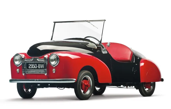 Car, red, old, classic, automobile, french, classical, Prochie Atlas Babycar