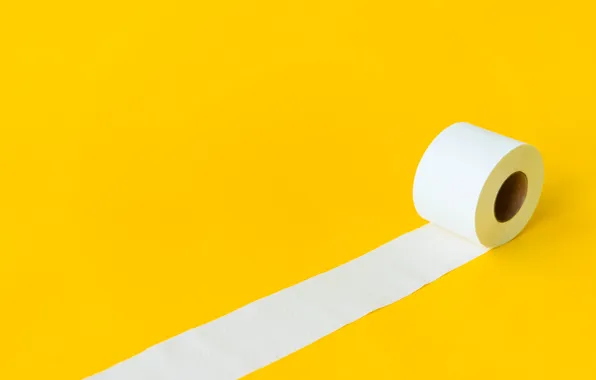 Yellow, artwork, toilet paper