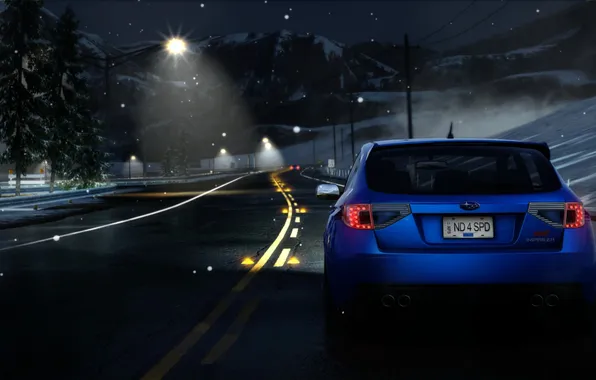 Картинка srt, subaru, nfs, need for speed hot pursuit