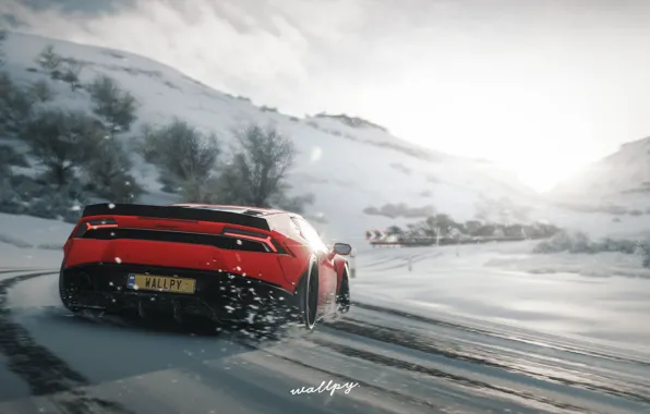Lamborghini, Microsoft, Huracan, Forza Horizon 4, by Wallpy
