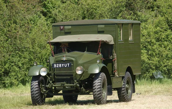Картинка автомобиль, военный, британский, грузовой, WW2, Morris Commercial Truck