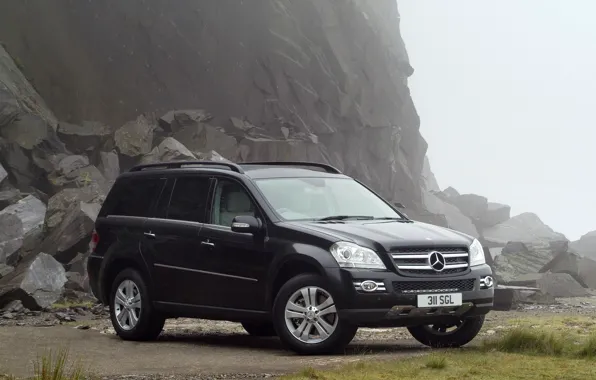 Чёрный, обои, mercedes-benz, gl500